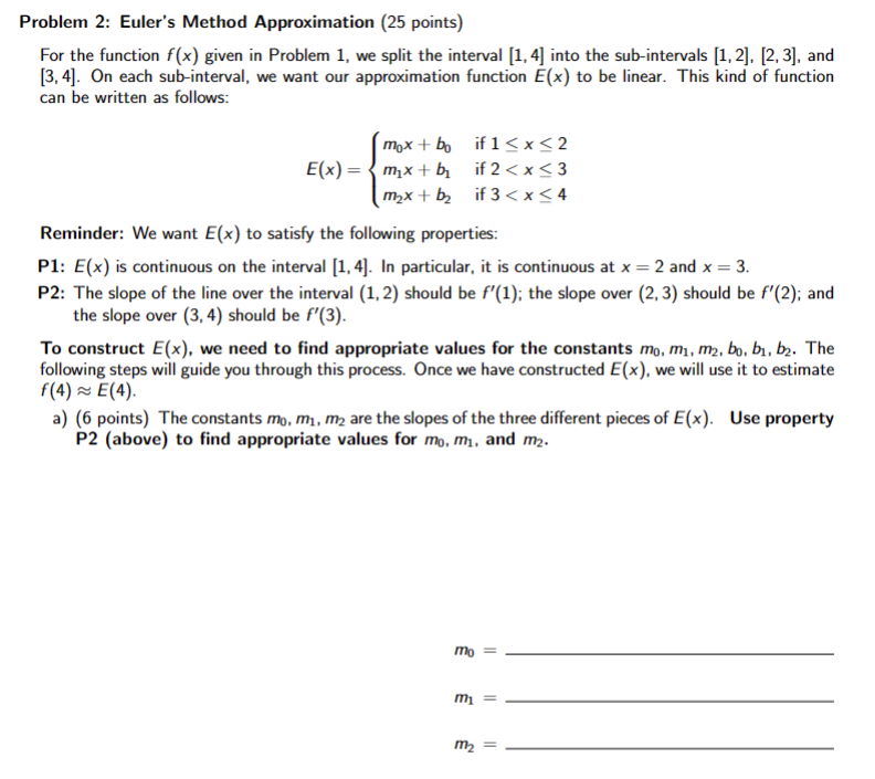 Solved We are given the following information about a | Chegg.com