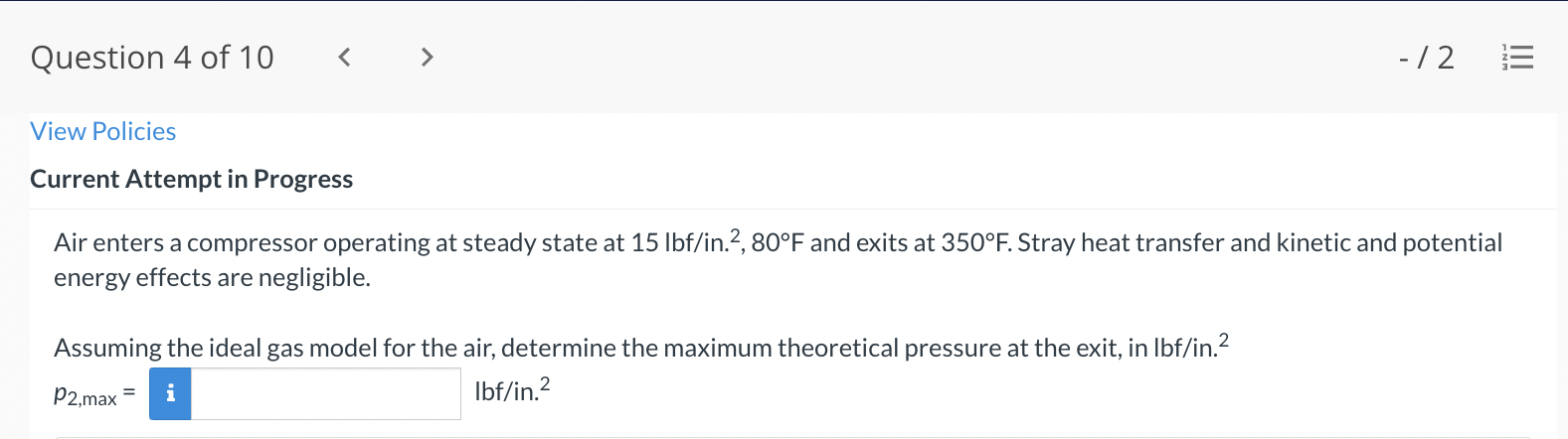 Solved Air enters a compressor operating at steady state at | Chegg.com