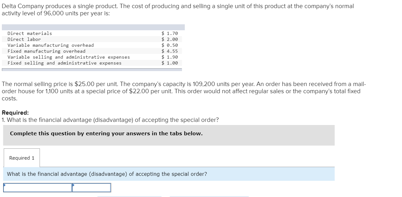 Solved Delta Company produces a single product. The cost of