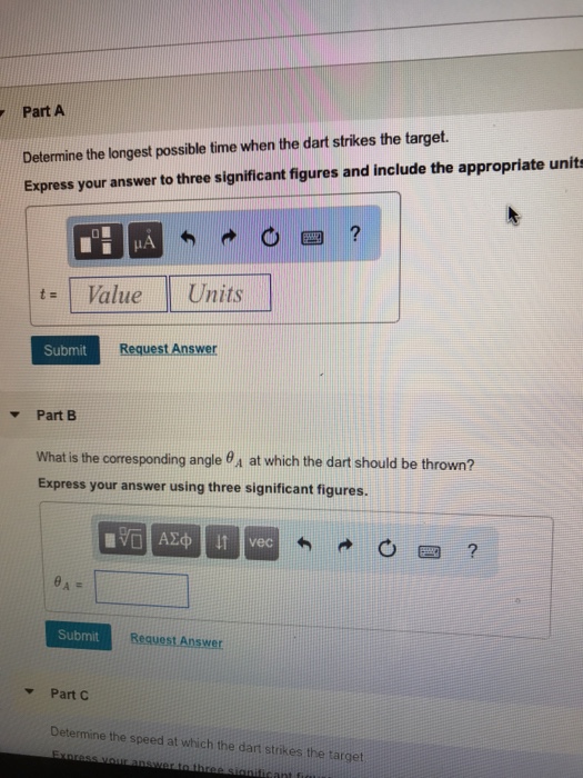 Solved the dart is thrown with a speed of 10m/s suppose that