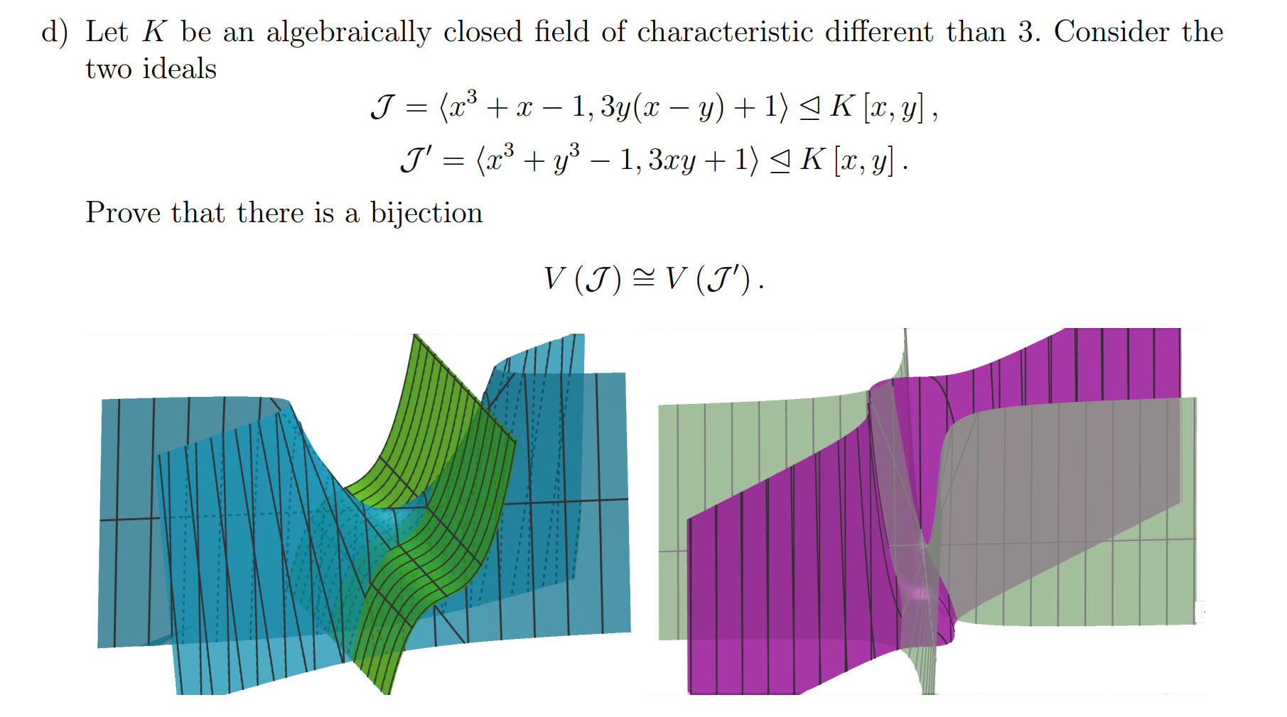 Solved Let K be an algebraically closed field of Chegg