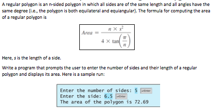 Solved A regular polygon is an n-sided polygon in which all | Chegg.com