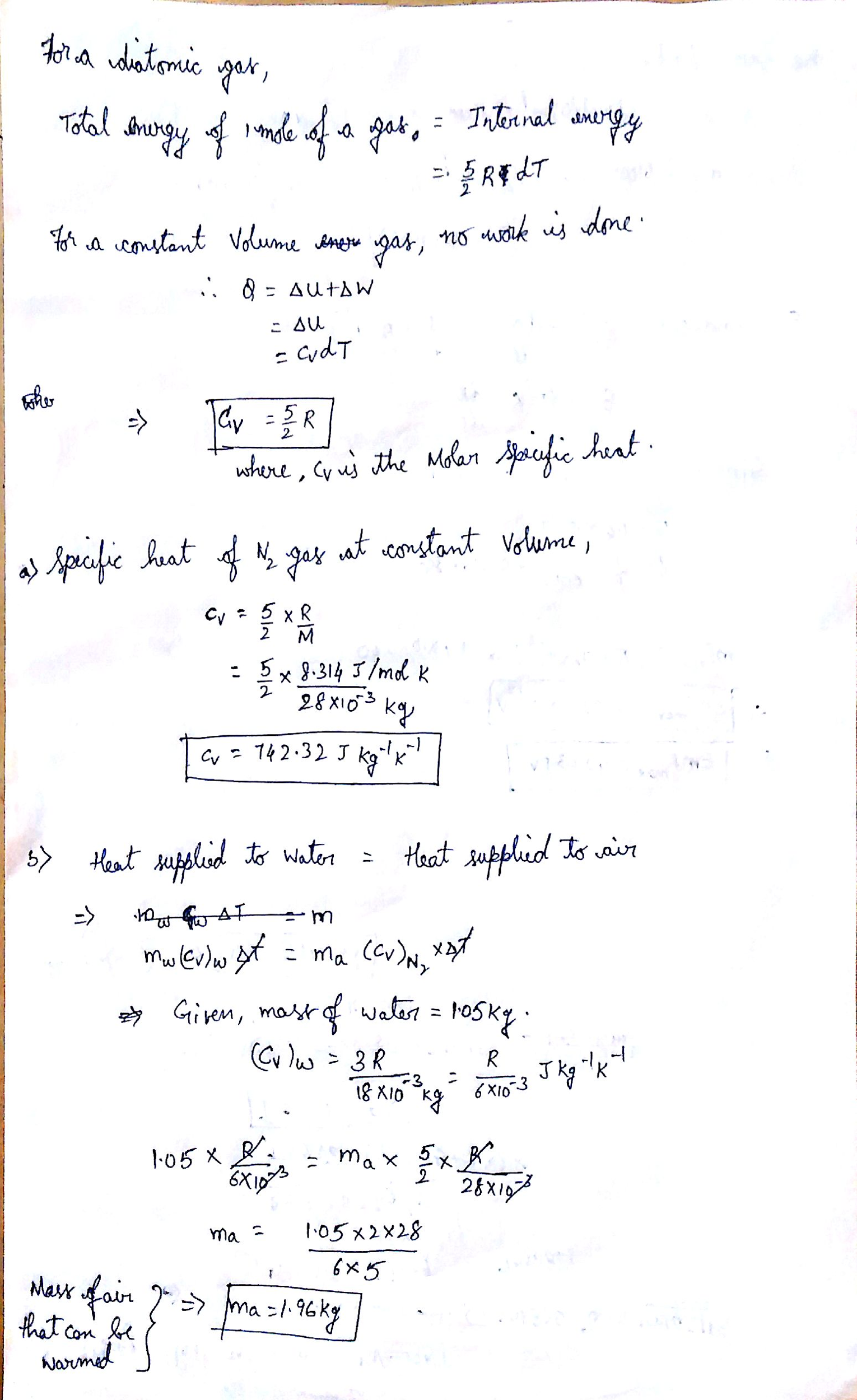 part-a-compute-the-specific-heat-capacity-at-const-chegg