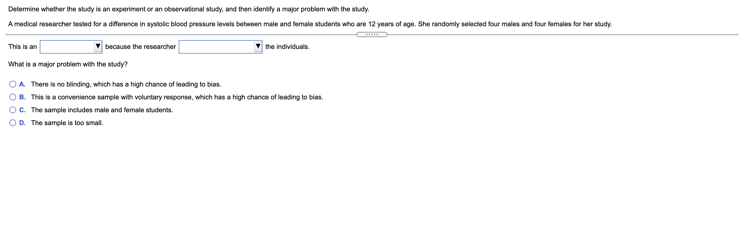 which step is the statistical problem solving process involves an experiment or observational study