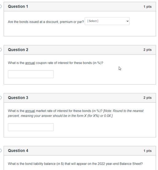 Solved D Question 5 1 pts What is the total interest expense | Chegg.com