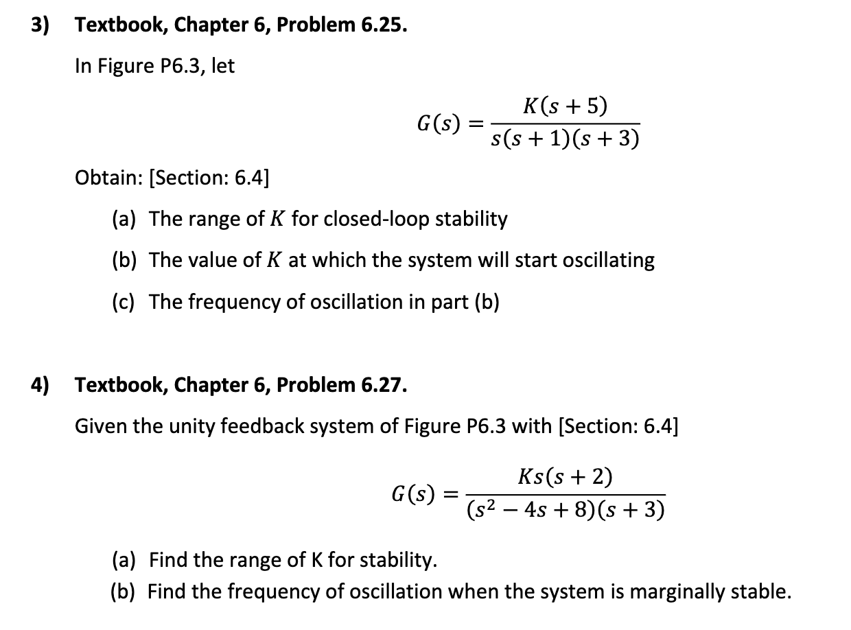 Solved 3) Textbook, Chapter 6, Problem 6.25. In Figure P6.3, | Chegg.com