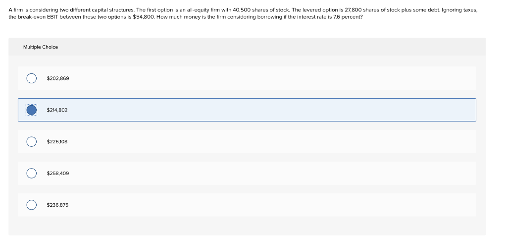 solved-a-firm-is-considering-two-different-capital-chegg