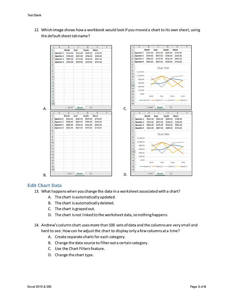 Solved Insert Charts 1. Why would this selection NOT work | Chegg.com