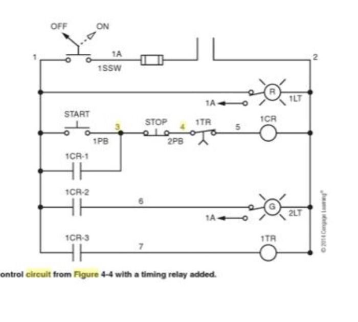 Solved 2 START STOP CR 2PB 1PB CR-1 1CR-2 1LT Figure 4-3 | Chegg.com