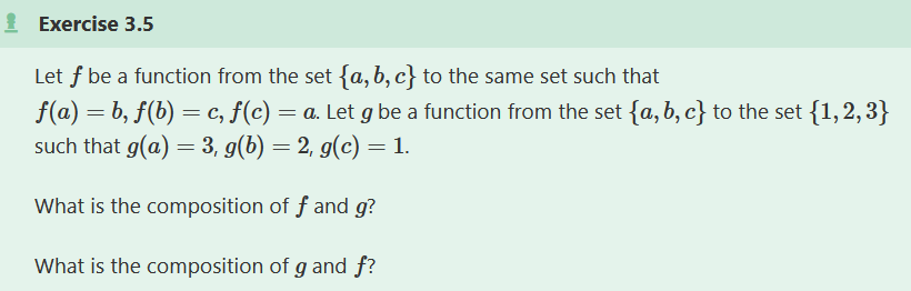 Solved Let f be a function from the set {a,b,c} to the same | Chegg.com