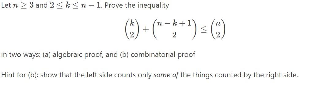 Solved Let N > 3 And 2 | Chegg.com