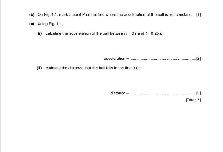 Solved 7 A plastic ball is dropped from the balcony of a