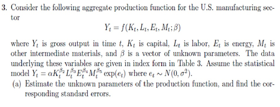 aggregate production function