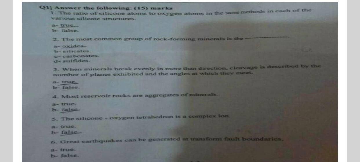 Solved Qi) Answer the following: (15) marks 1. The ratio of | Chegg.com