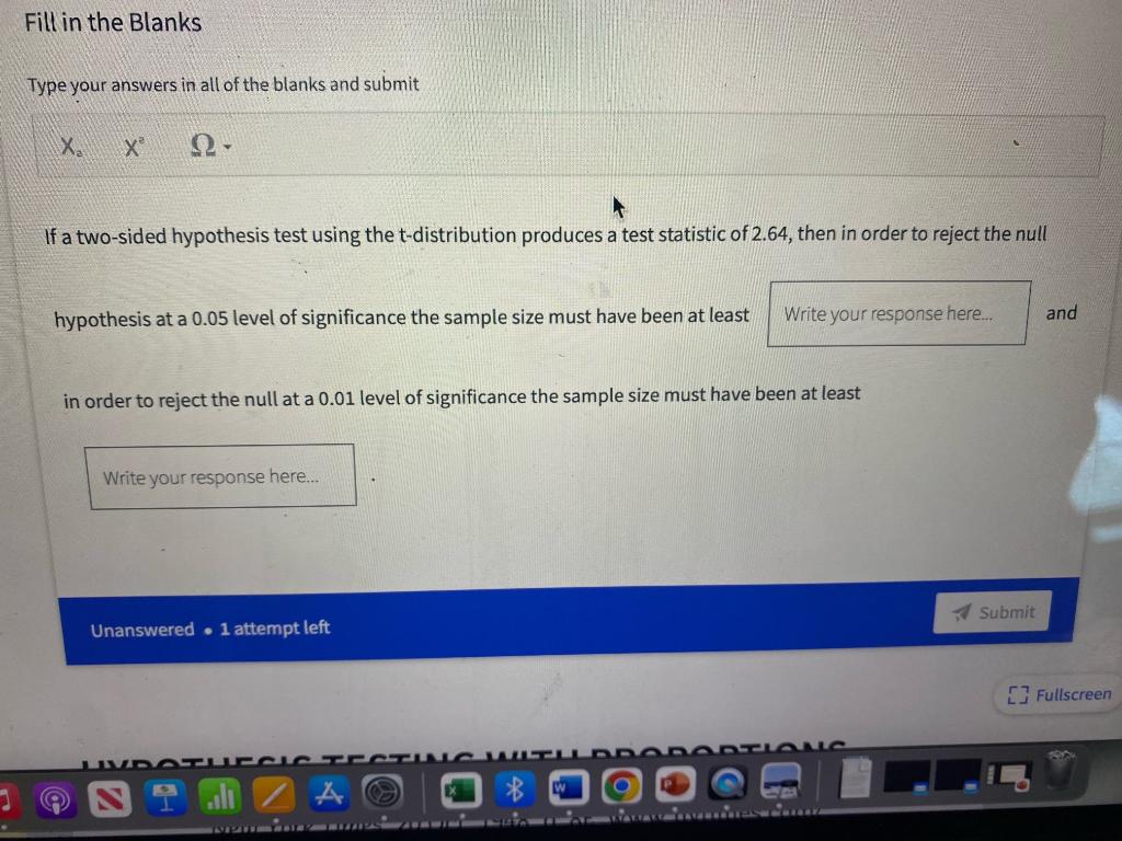 2 sided hypothesis test