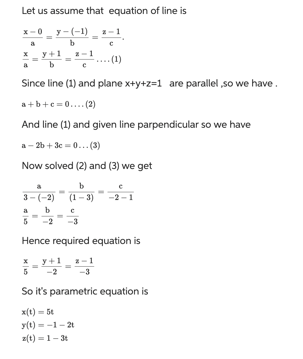 Solved R2) Write parametric equations for the line passing | Chegg.com