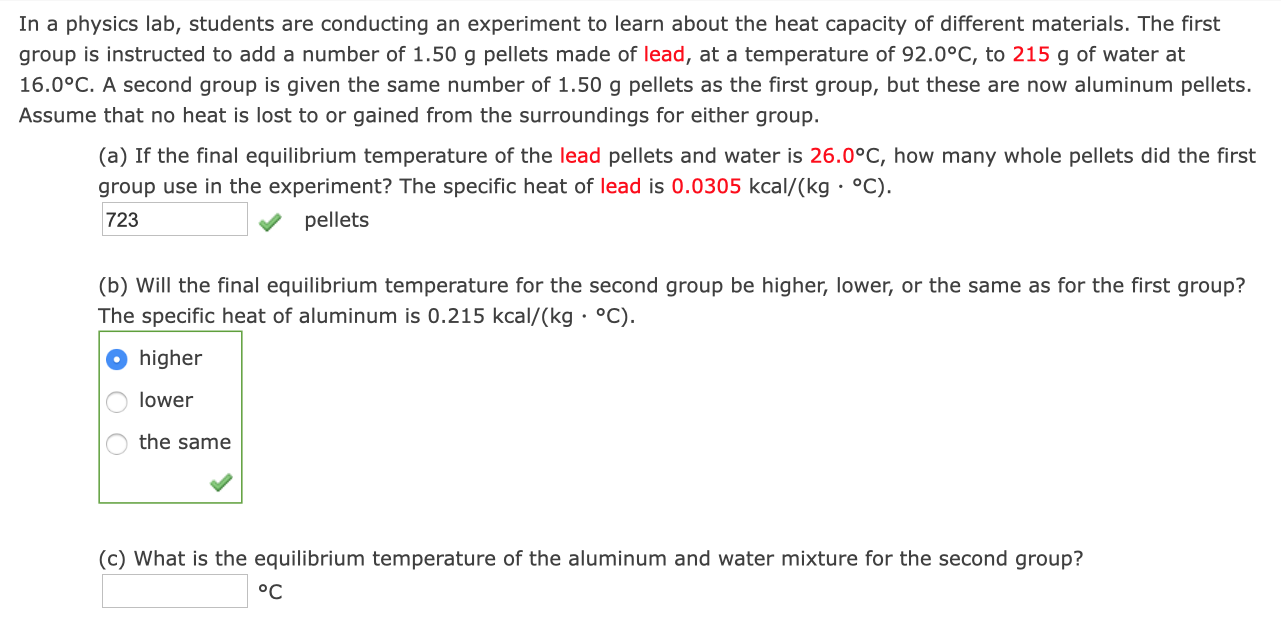 Solved In A Physics Lab, Students Are Conducting An | Chegg.com