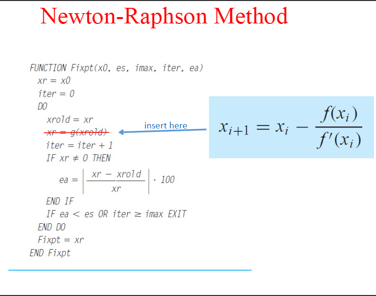 Solved 2) Implement the Newton Raphson method as a MATLAB | Chegg.com
