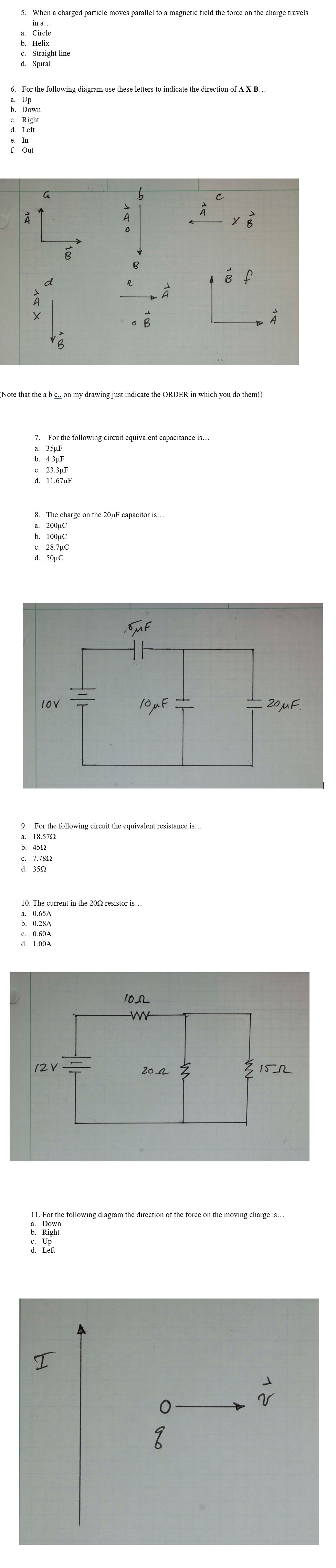 Solved 5. When a charged particle moves parallel to a | Chegg.com