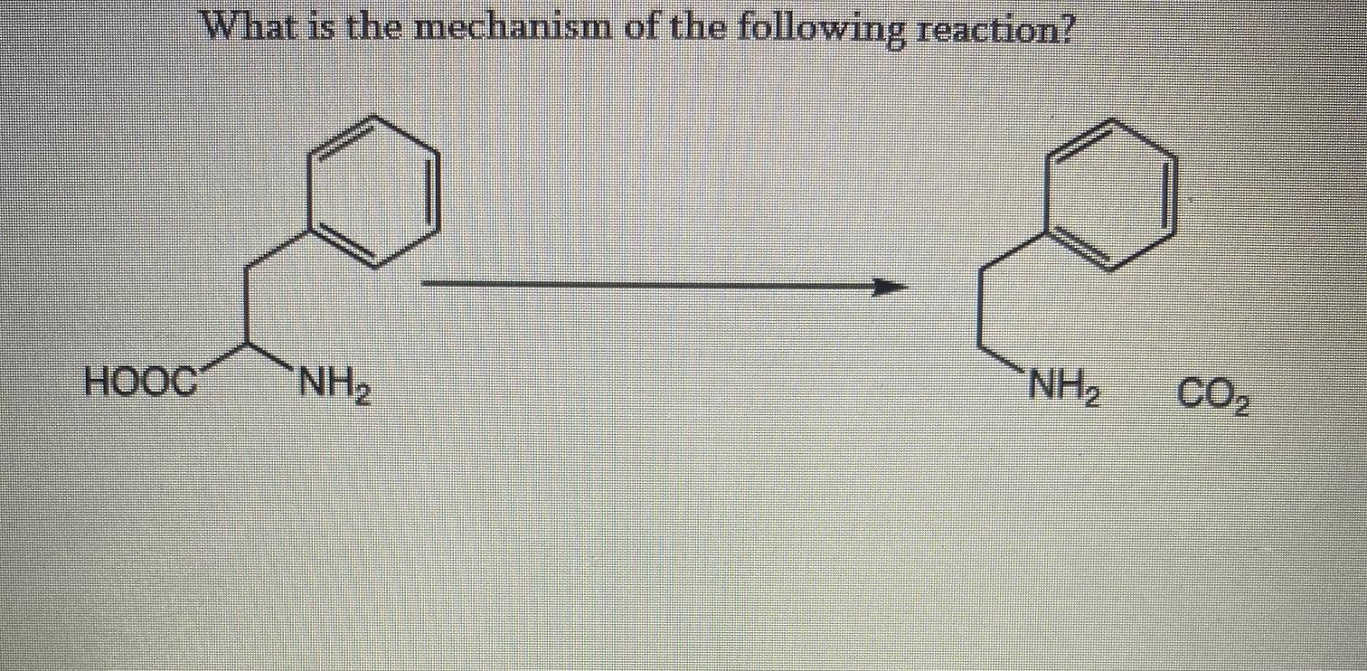 Solved What is the mechanism of the following reaction? HOOC | Chegg.com