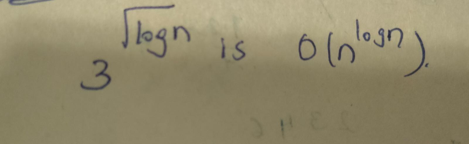 Solved 3logn Is O(nlogn). | Chegg.com