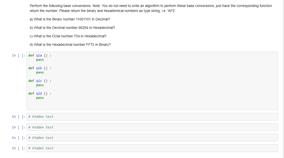 Solved Perform the following base conversions. Note: You do | Chegg.com