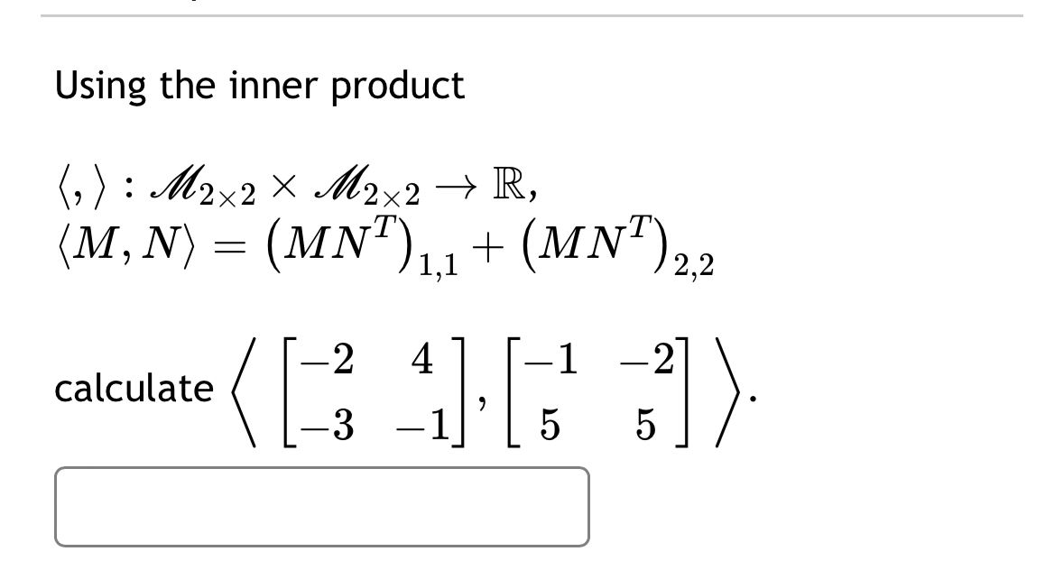 Solved Using The Inner | Chegg.com