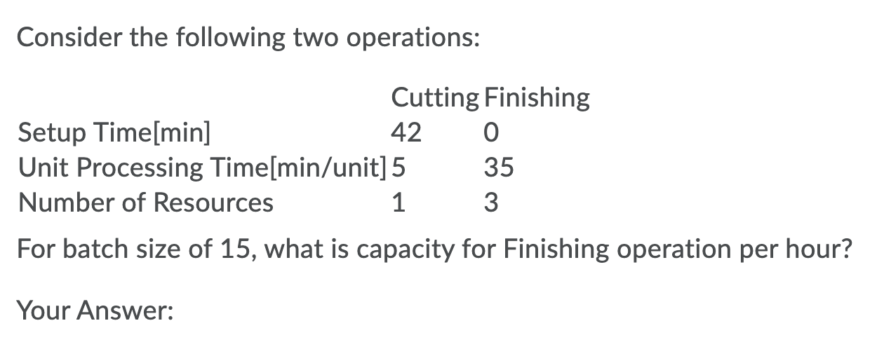 Solved Consider the following two operations: Cutting | Chegg.com