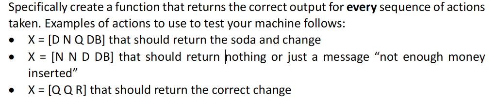 Create a Matlab program of a vending machine with the | Chegg.com