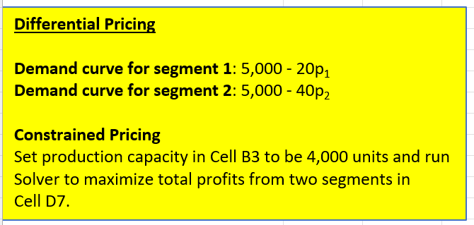 Solved Example 16-1 Pricing to Multiple Segments Production | Chegg.com