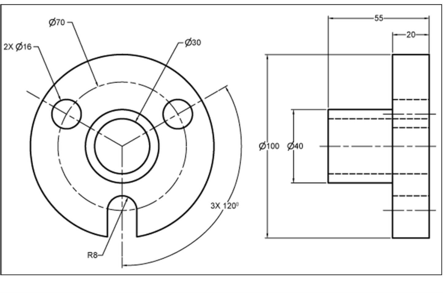 Solved Draw the following object converting the rightside