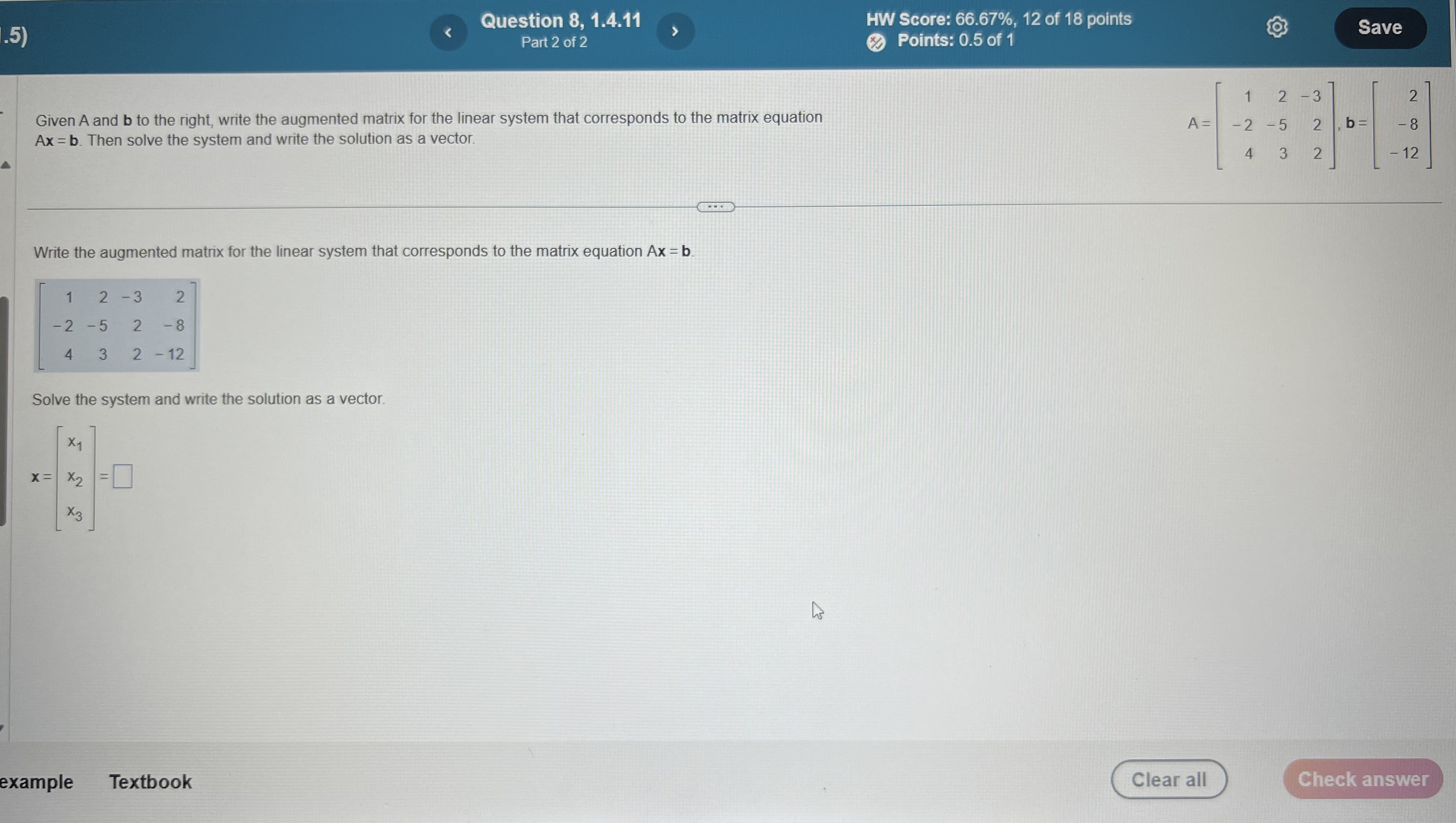 Solved Can someone solve the system and write the solution | Chegg.com