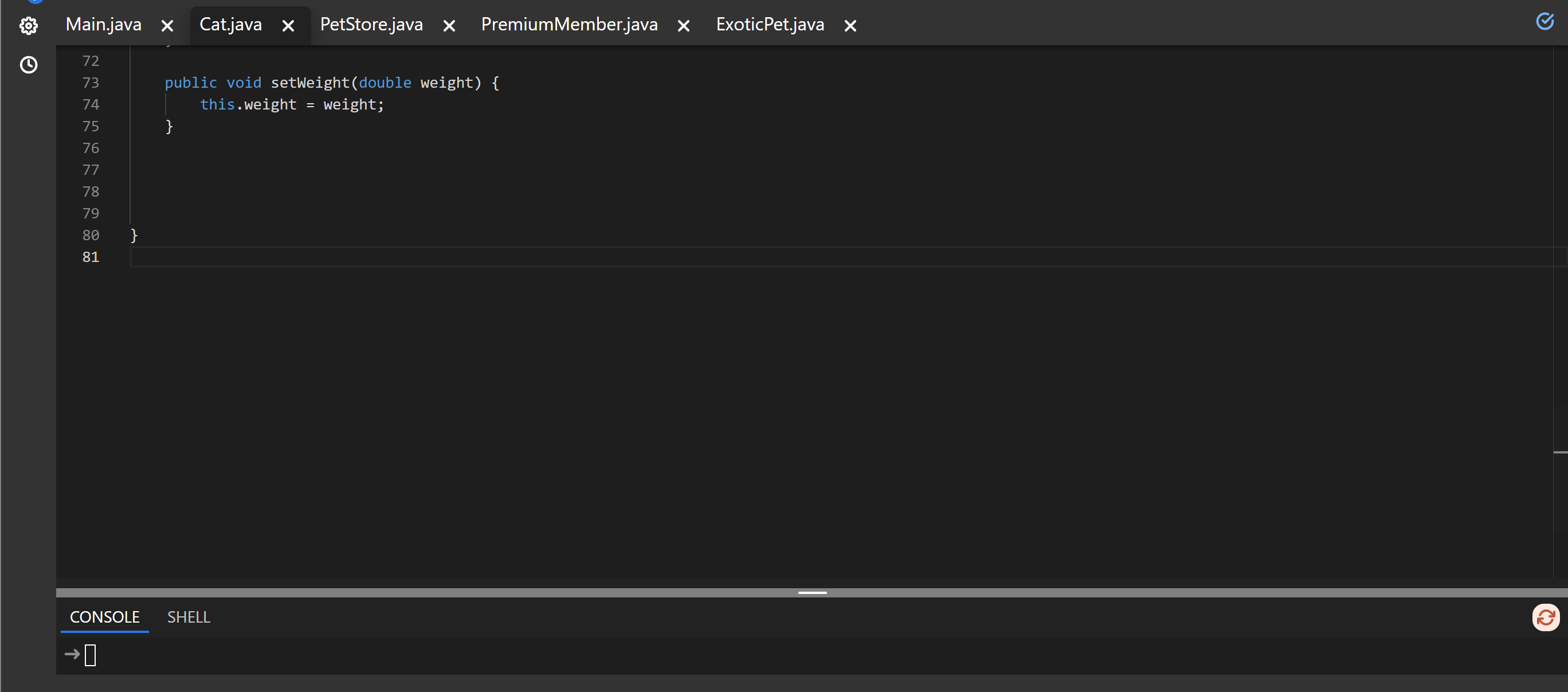 Solved Pet Store System ***Please answer the ENTIRE post | Chegg.com