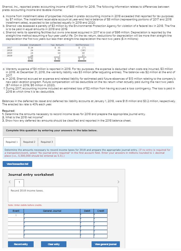 Sherrod Inc Reported Pretax Accounting Income 46+ Pages Solution Doc [1.2mb] - Updated 