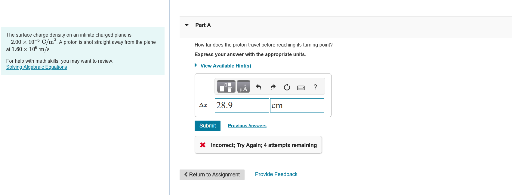 Solved The surface charge density on an infinite charged