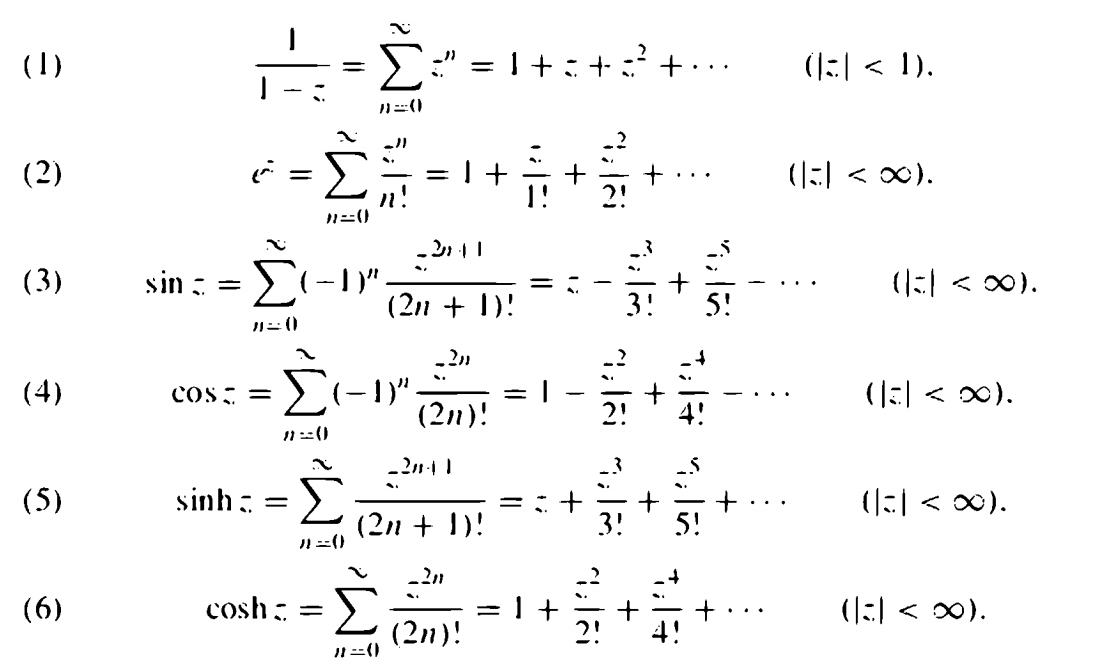 Solved You Can Use The Series For E Sin Z Cos Z Sinh Z