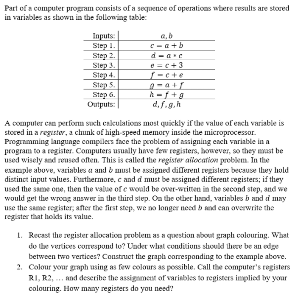 Solved Part of a computer program consists of a sequence of | Chegg.com