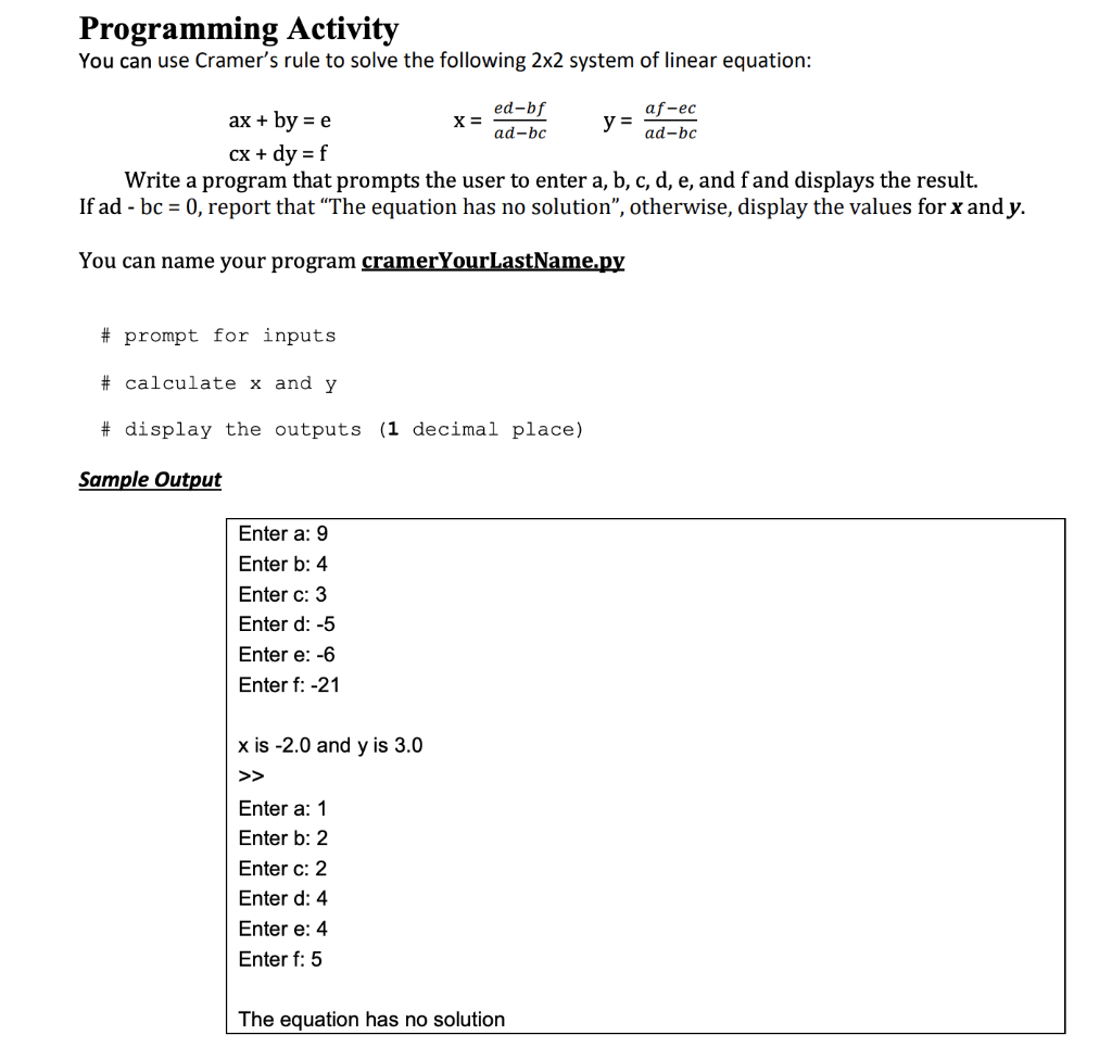 Solved PROGRAM IN PYTHON