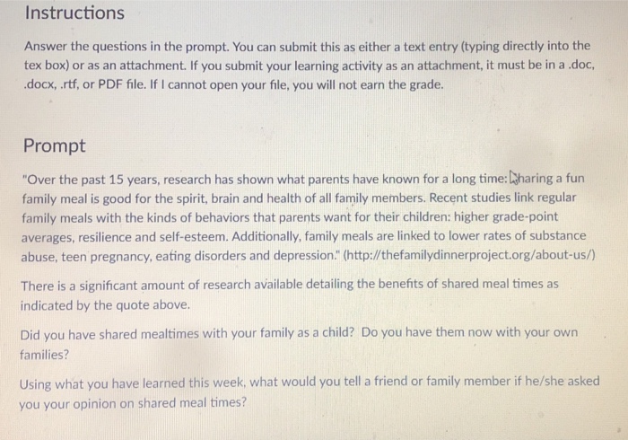 Solved Instructions Answer the questions in the prompt. You | Chegg.com