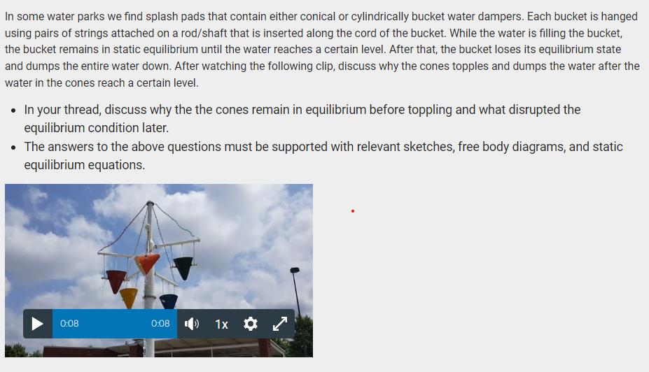Solved In some water parks we find splash pads that contain | Chegg.com