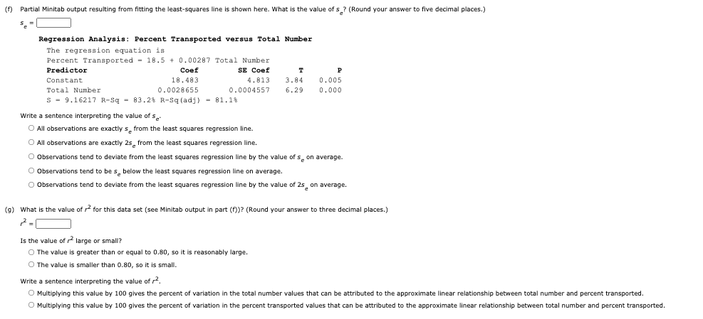 Solved The relationship between x = total number of salmon