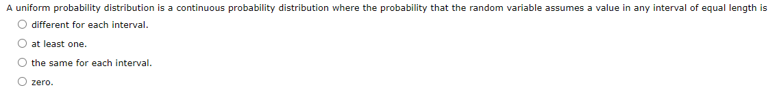 Solved A Uniform Probability Distribution Is A Continuous Chegg