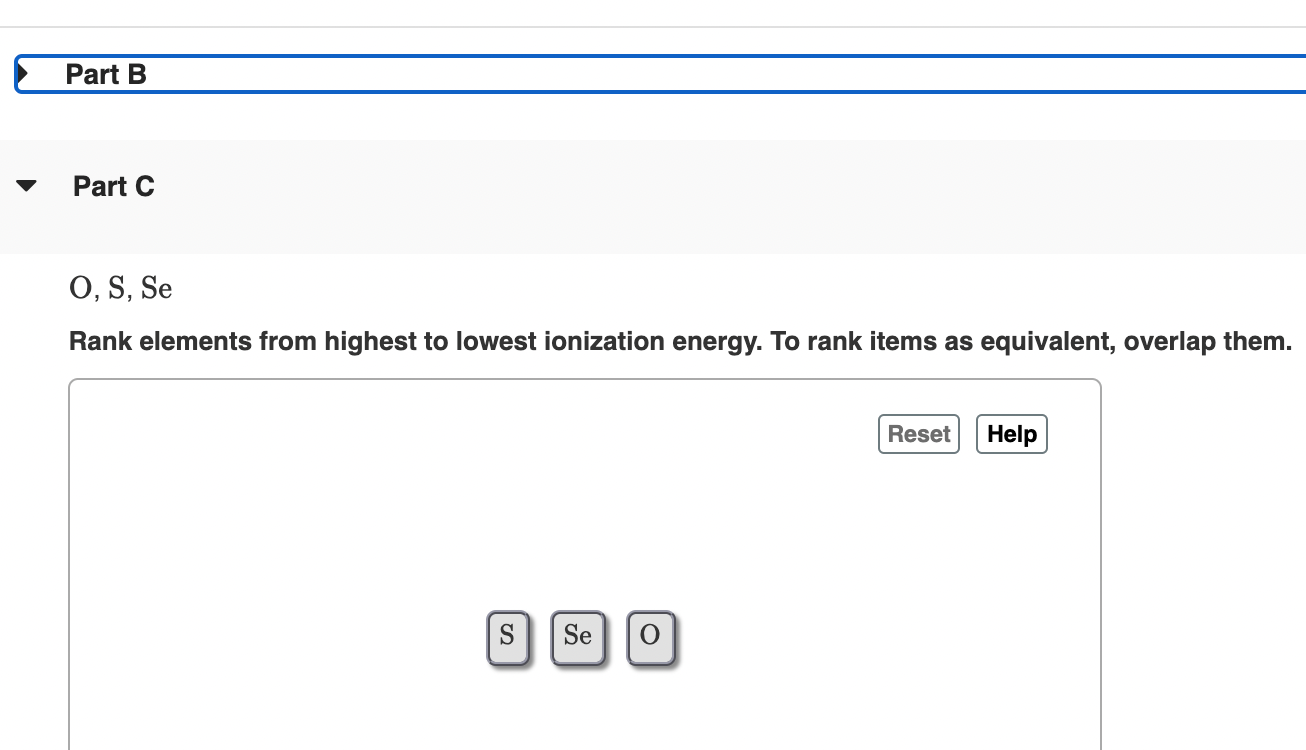 Solved Arrange each set of elements in order of decreasing | Chegg.com