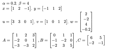 Solved 3 Matrix Vector Operations By Hand A A B Chegg Com