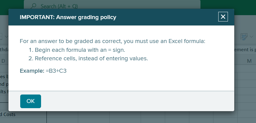 Solved Please show the EXCEL FORMULAS used to get to your | Chegg.com