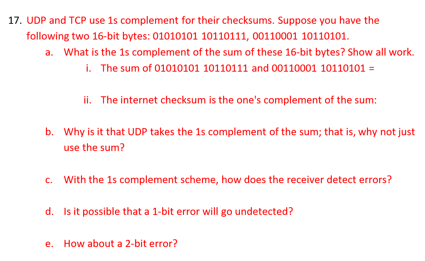 solved-17-udp-and-tcp-use-1s-complement-for-their-chegg