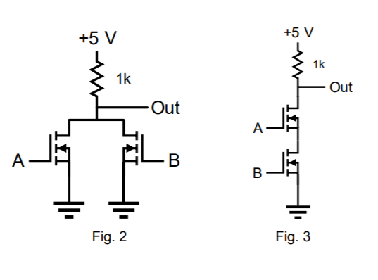 Solved Simulate the circuits in Figs. 2 and 3 using 2N7000 | Chegg.com