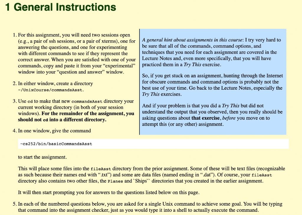 1 General Instructions 1. For this assignment, you | Chegg.com