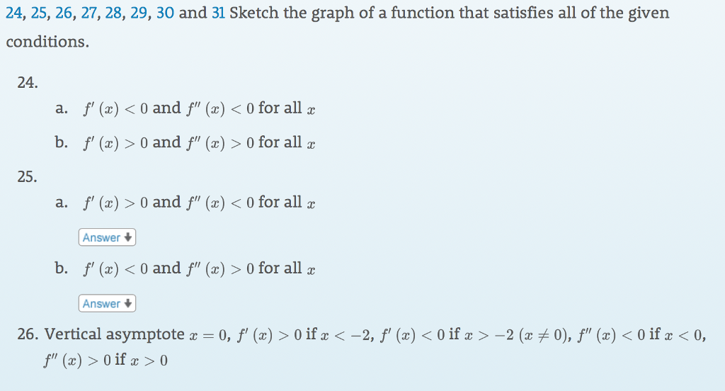 Solved 24, 25, 26, 27, 28, 29, 30 and 31 Sketch the graph of | Chegg.com