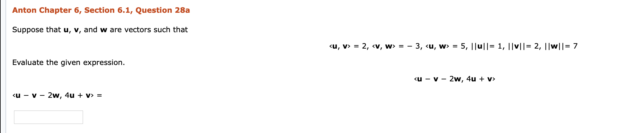 Solved Anton Chapter 6 Section 6 1 Question 28a Suppose